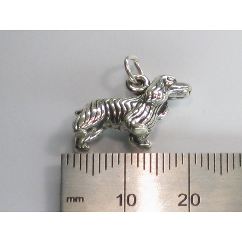 Cocker Spaniel Dog Sterling Silver Charm